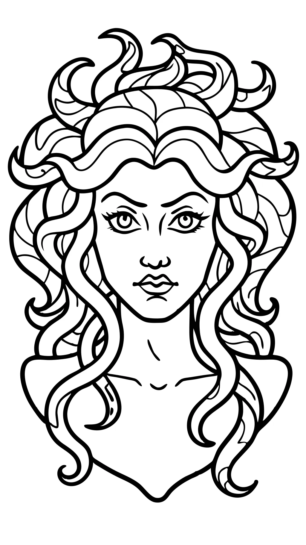 medusa coloring pages